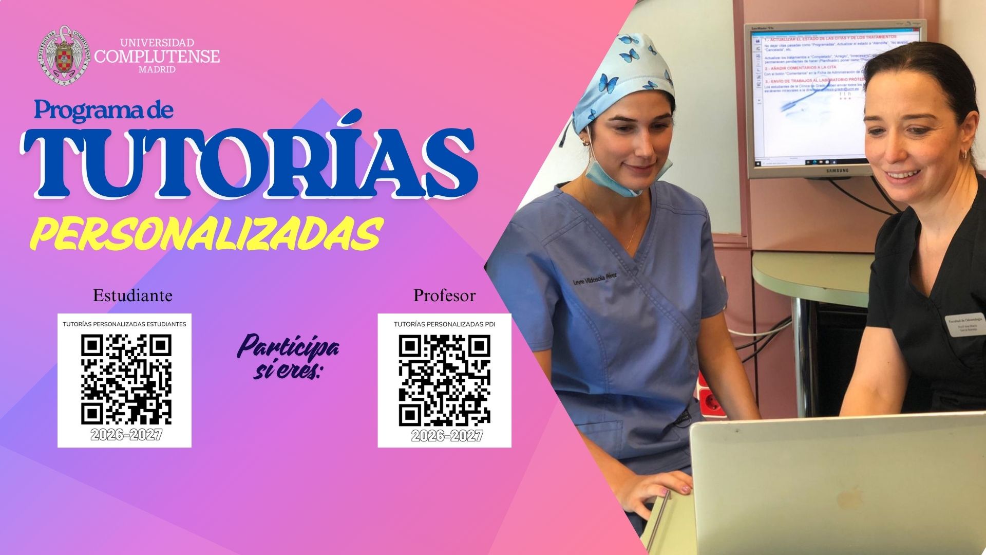 Abierto el plazo para participar en el Programa de Tutorías Personalizadas 2026-27